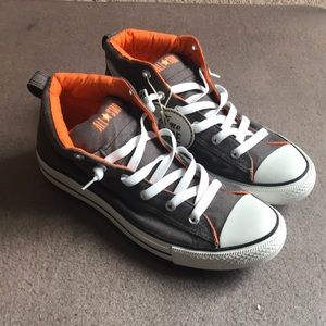 Gray/Orange Converse